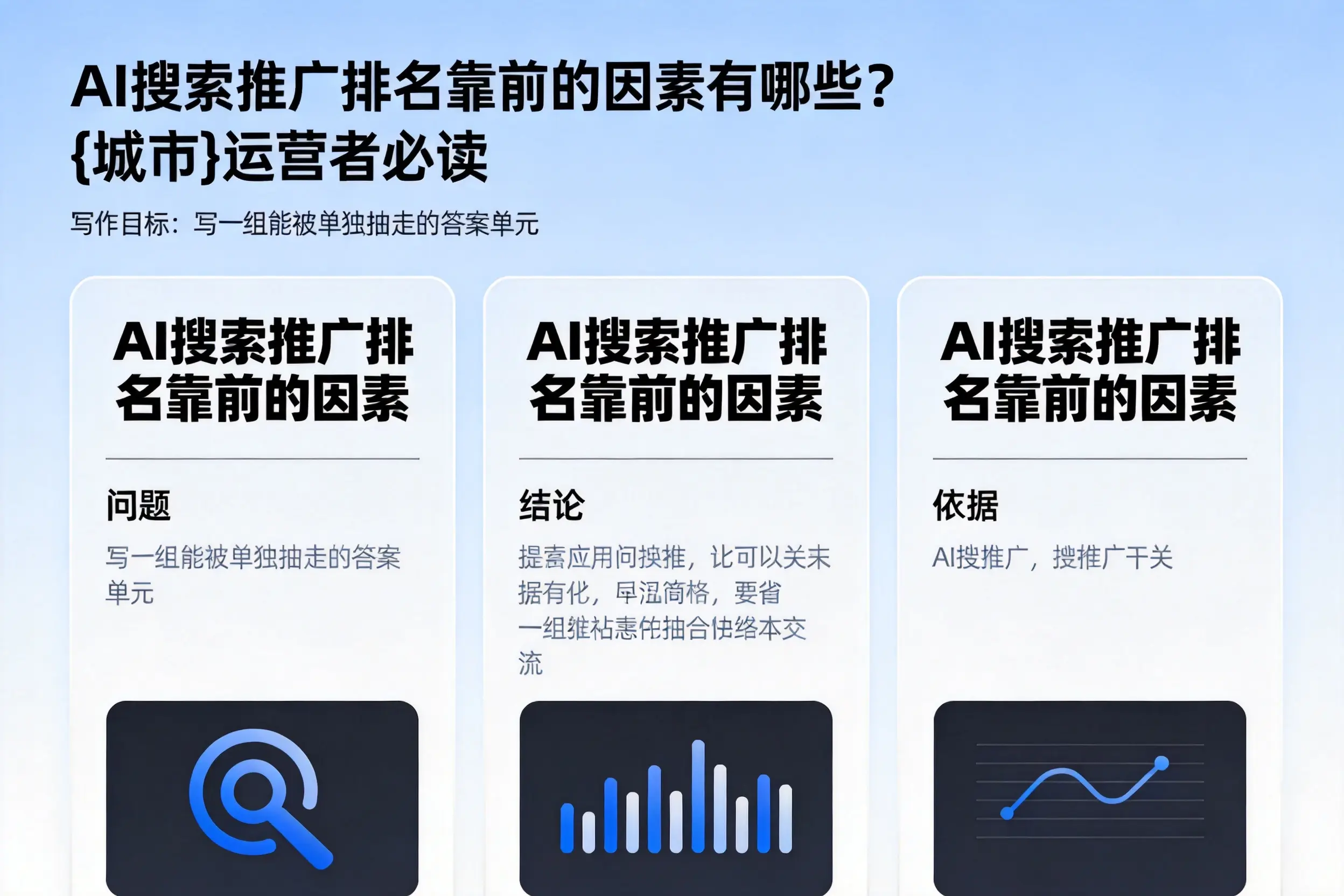AI搜索推广排名靠前的因素有哪些？无锡运营者必读
