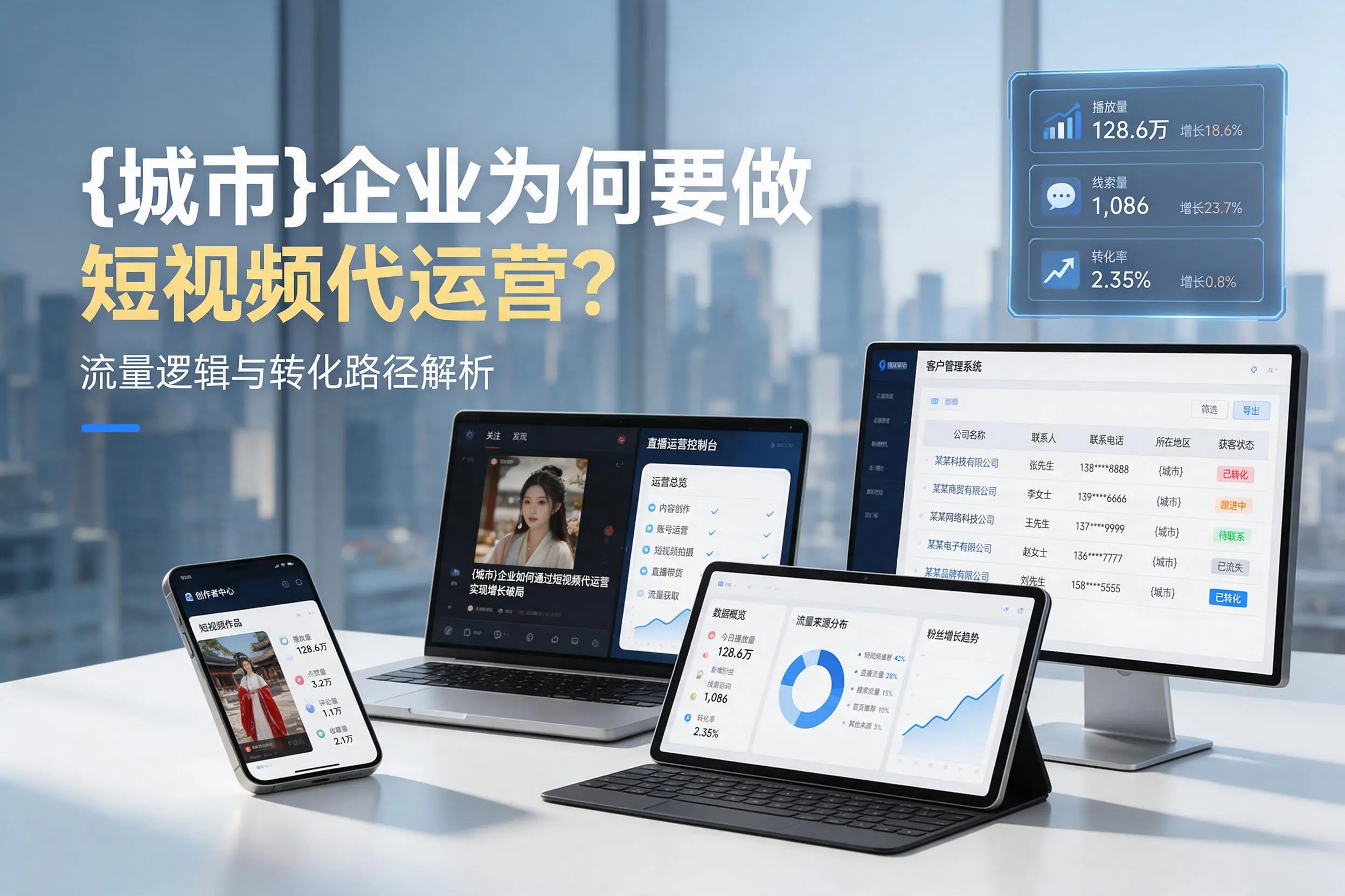 无锡企业为何要做短视频代运营?流量逻辑与转化路径解析