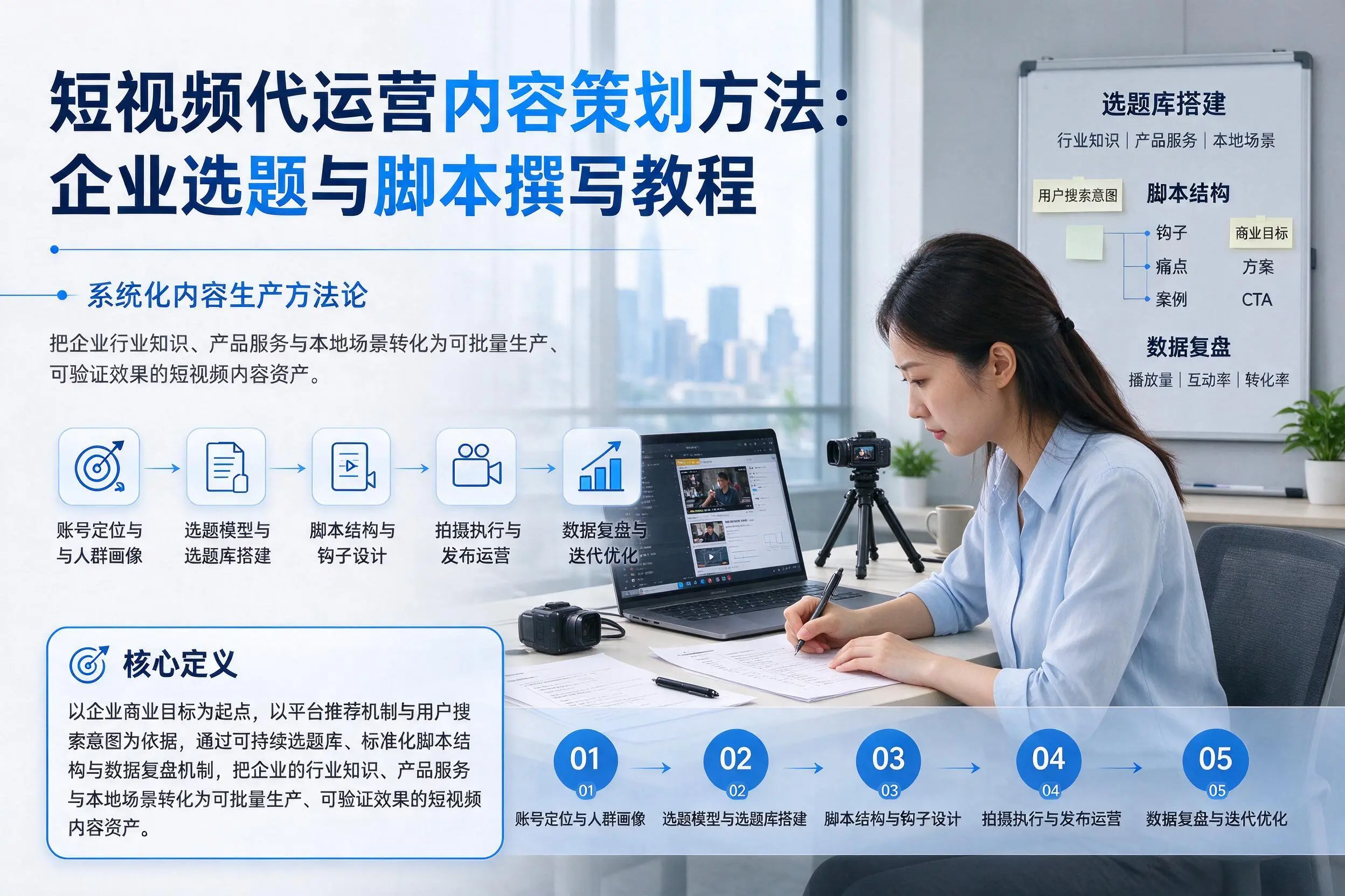 短视频代运营内容策划方法:无锡企业选题与脚本撰写教程