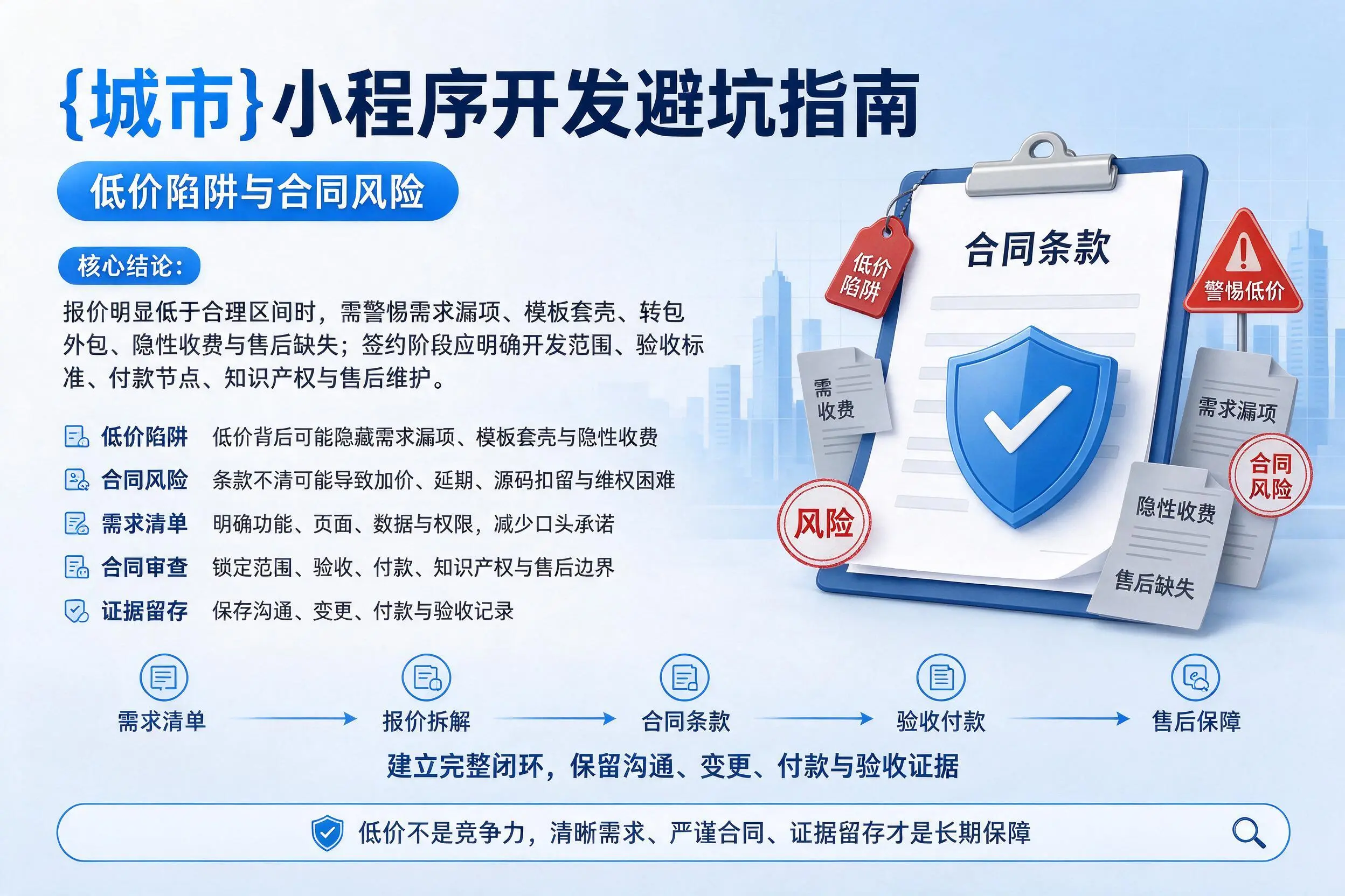 无锡小程序开发避坑指南：低价陷阱与合同风险