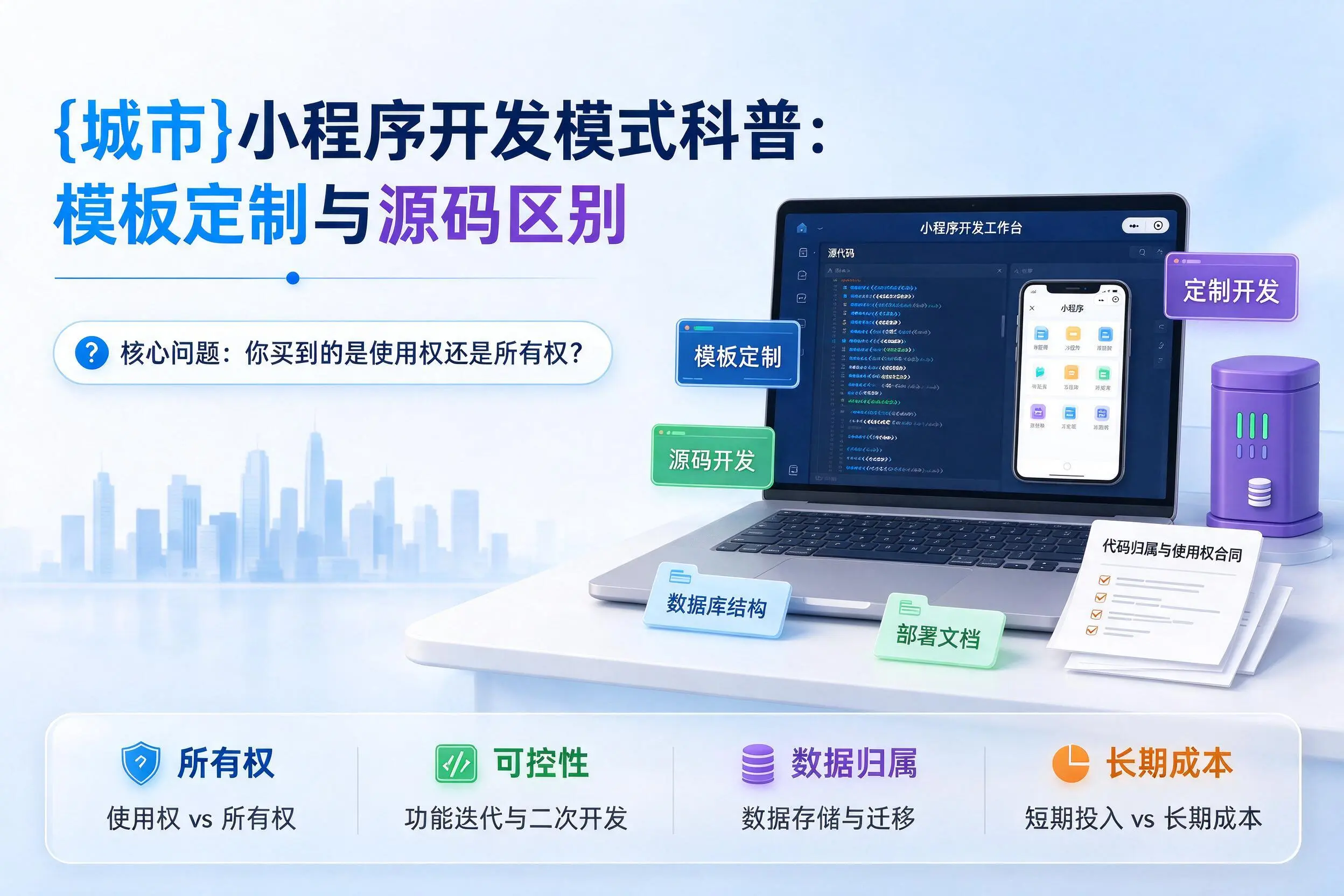 无锡小程序开发模式科普：模板定制与源码区别