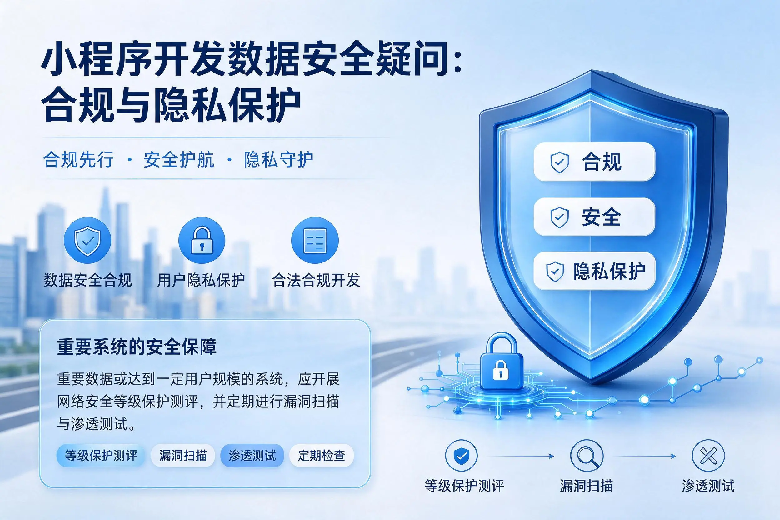 无锡小程序开发数据安全疑问：合规与隐私保护
