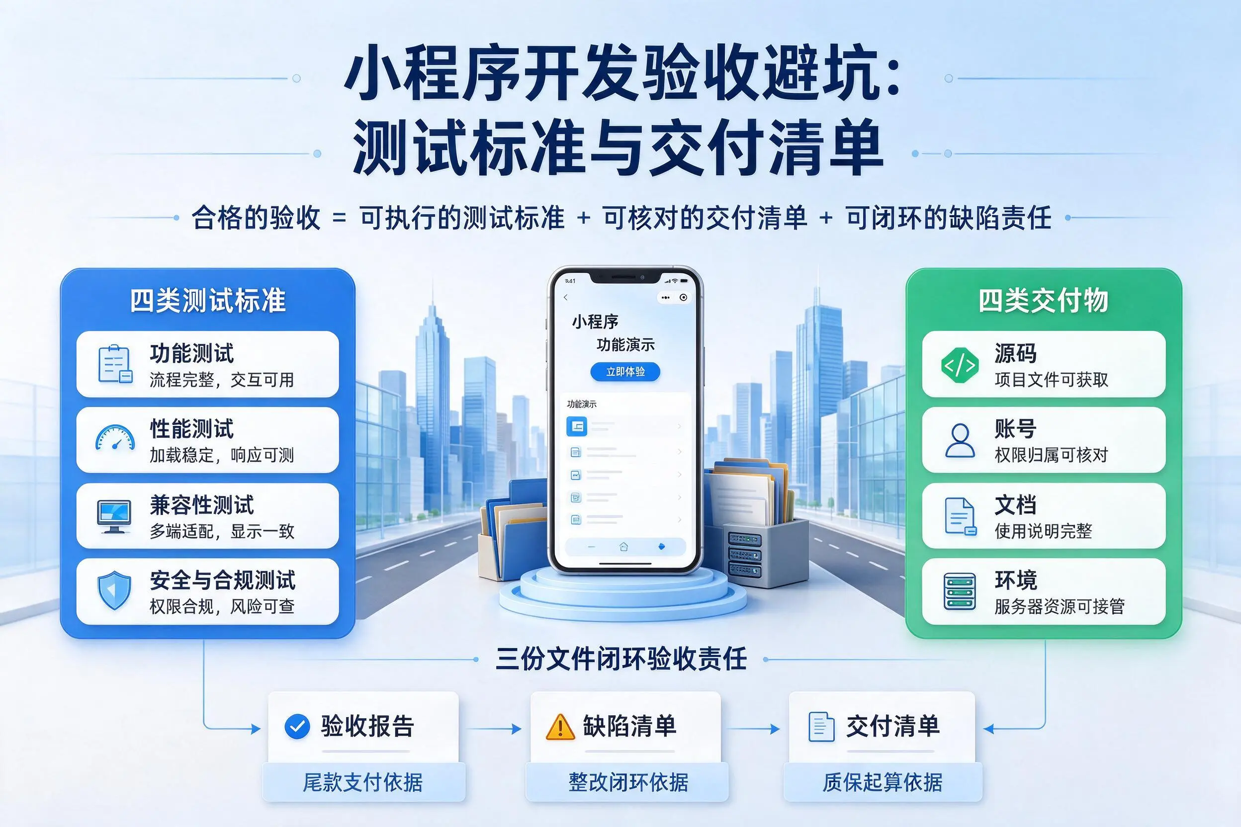 无锡小程序开发验收避坑：测试标准与交付清单