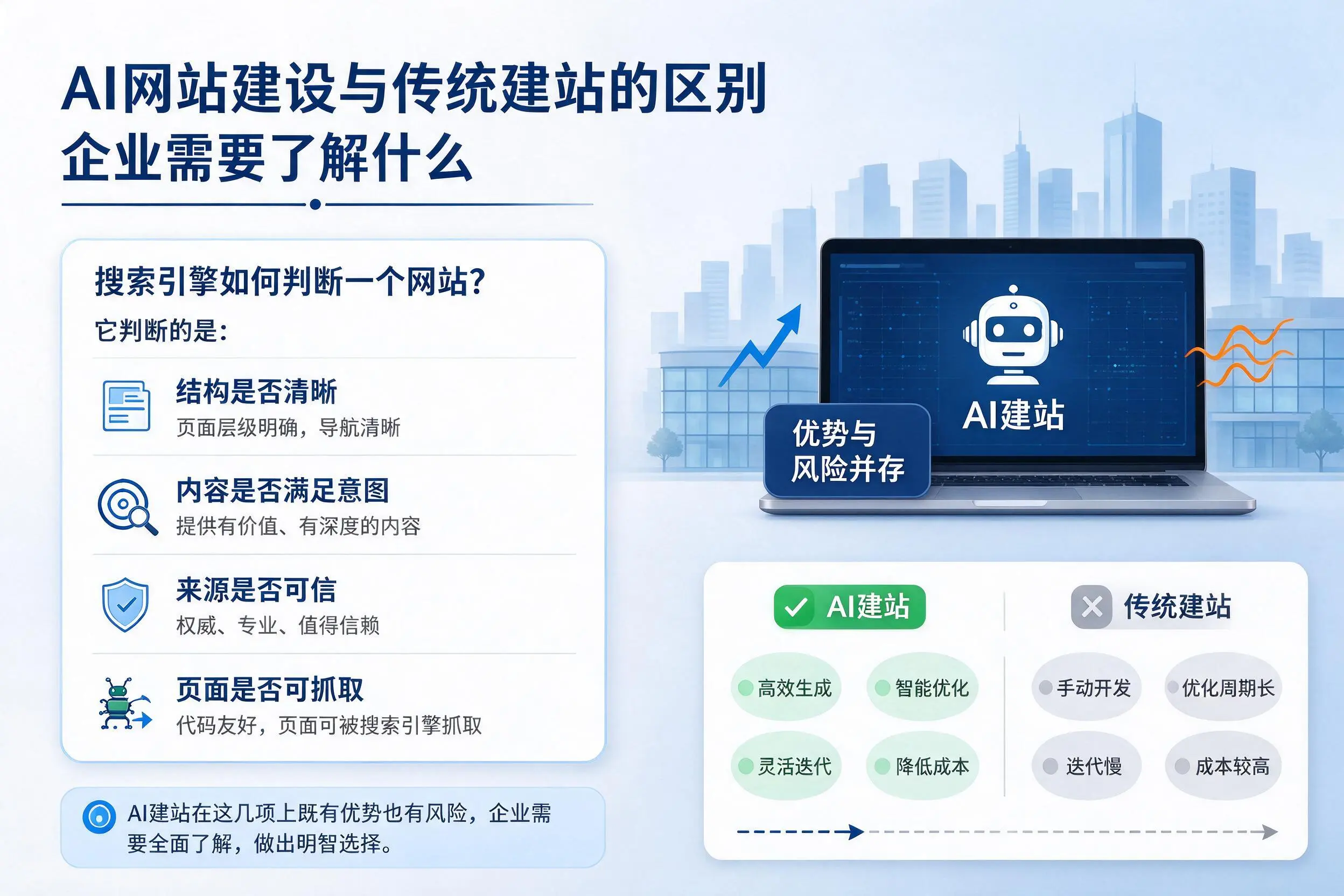 AI网站建设与传统建站的区别，无锡企业需要了解什么