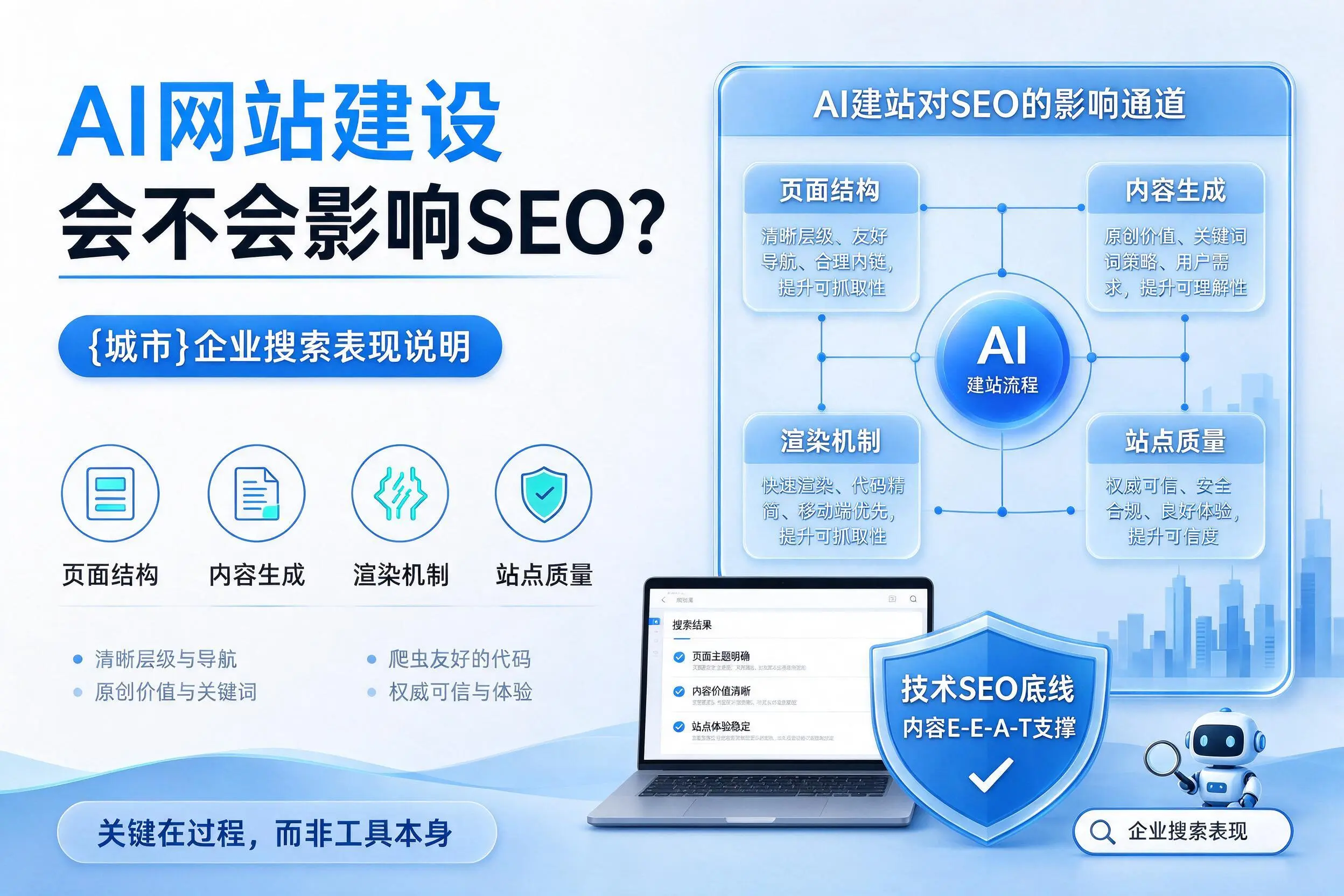 AI网站建设会不会影响SEO?无锡企业搜索表现说明