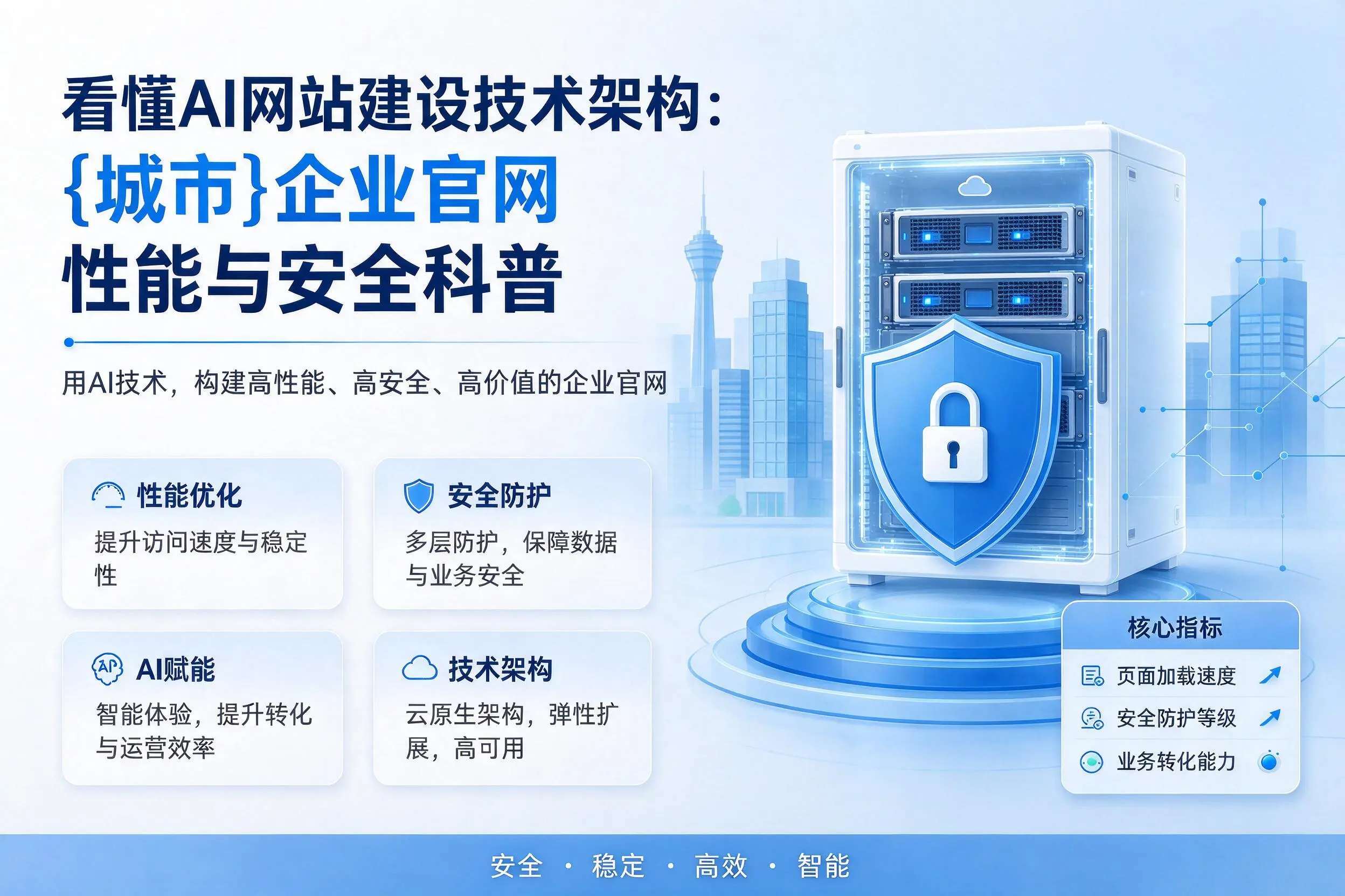 看懂AI网站建设技术架构：无锡企业官网性能与安全科普
