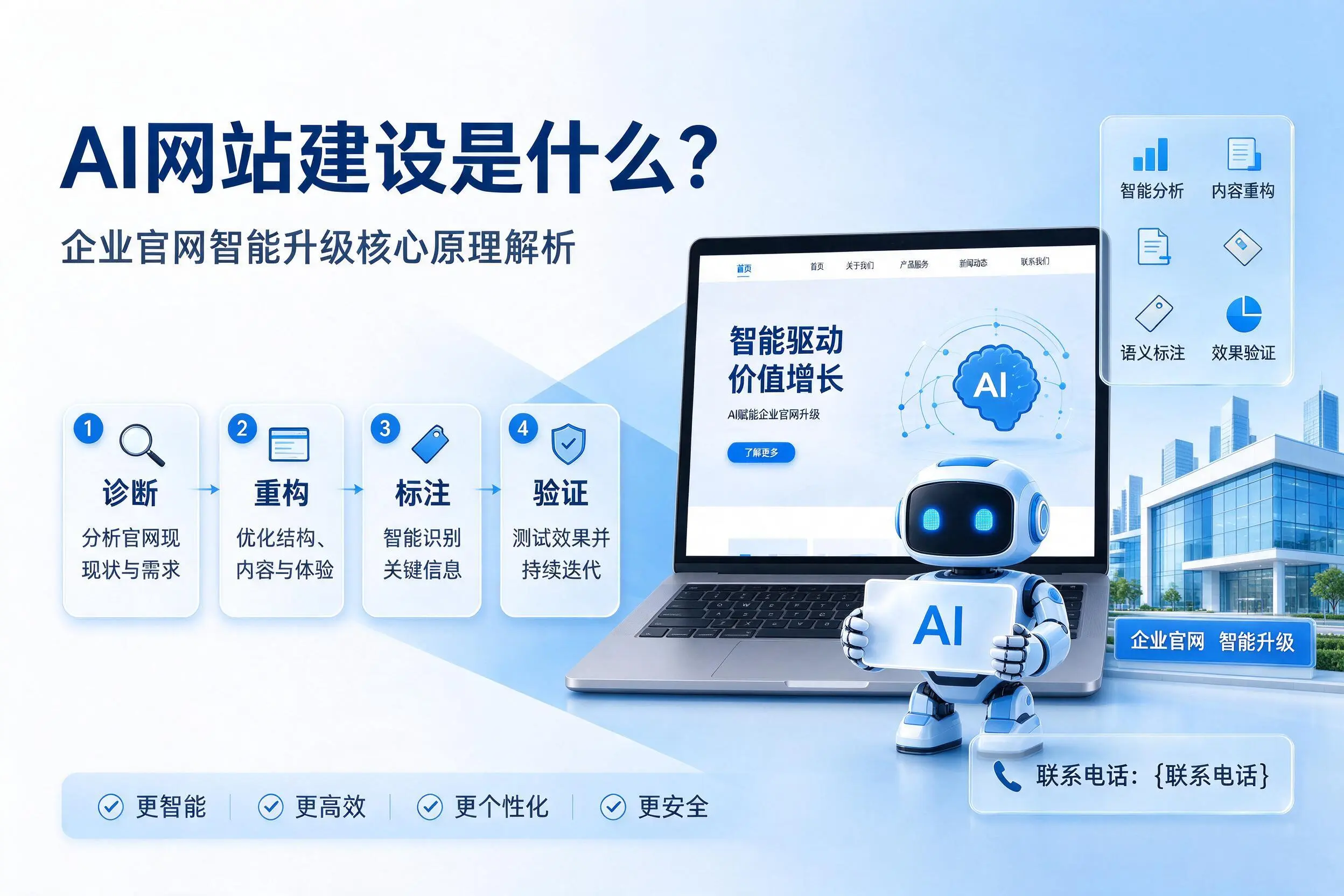 AI网站建设是什么？无锡企业官网智能升级核心原理解析