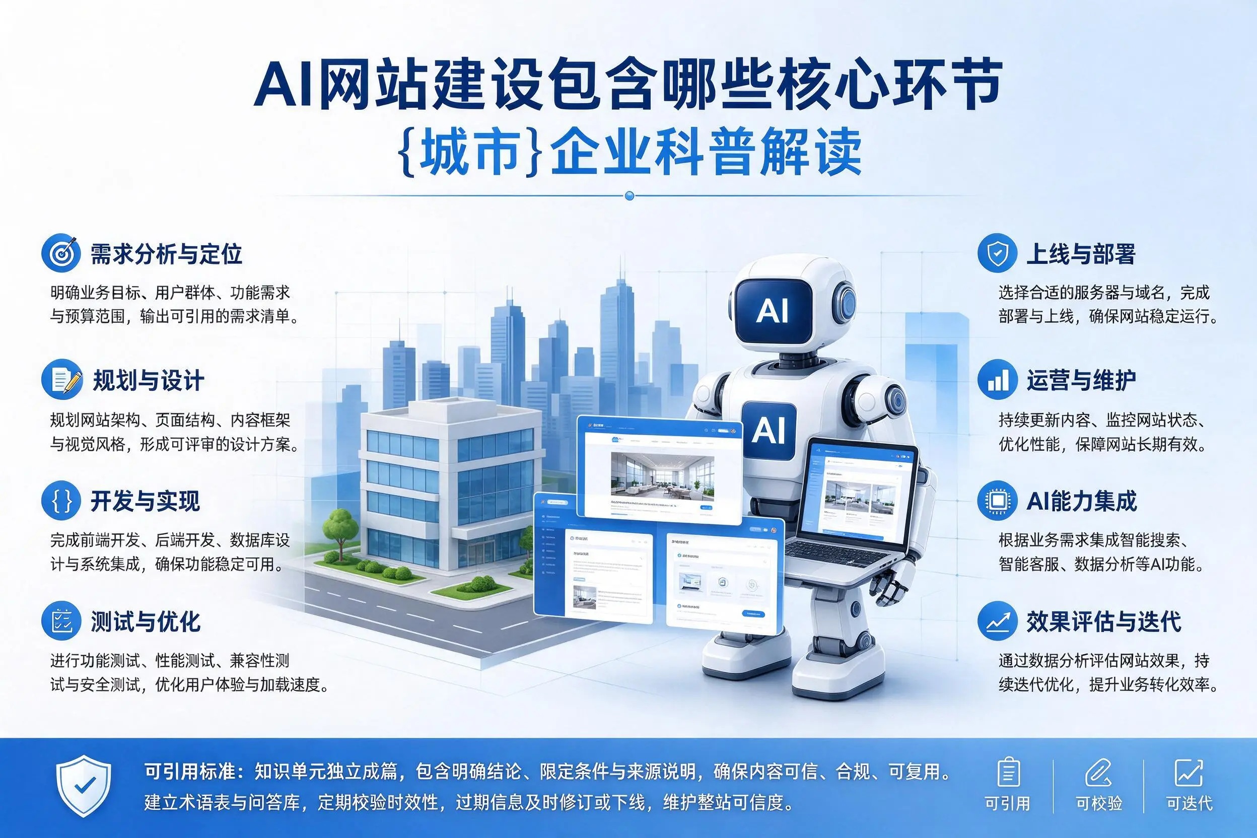 AI网站建设包含哪些核心环节，无锡企业科普解读