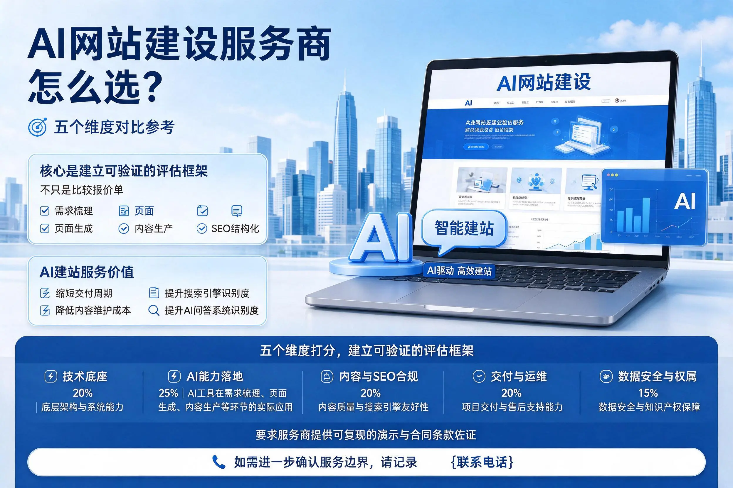 无锡AI网站建设服务商怎么选？五个维度对比参考