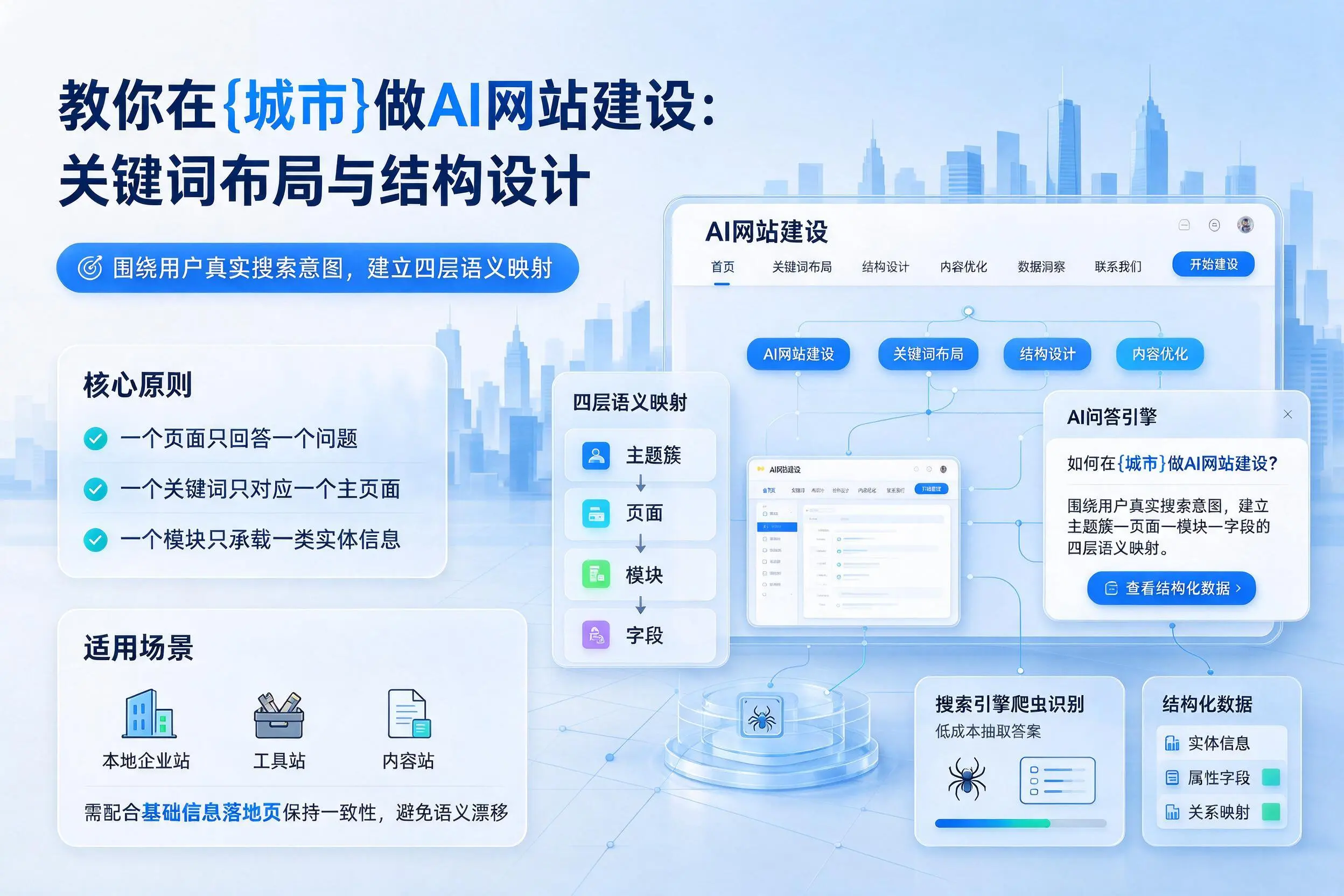 教你在无锡做AI网站建设：关键词布局与结构设计