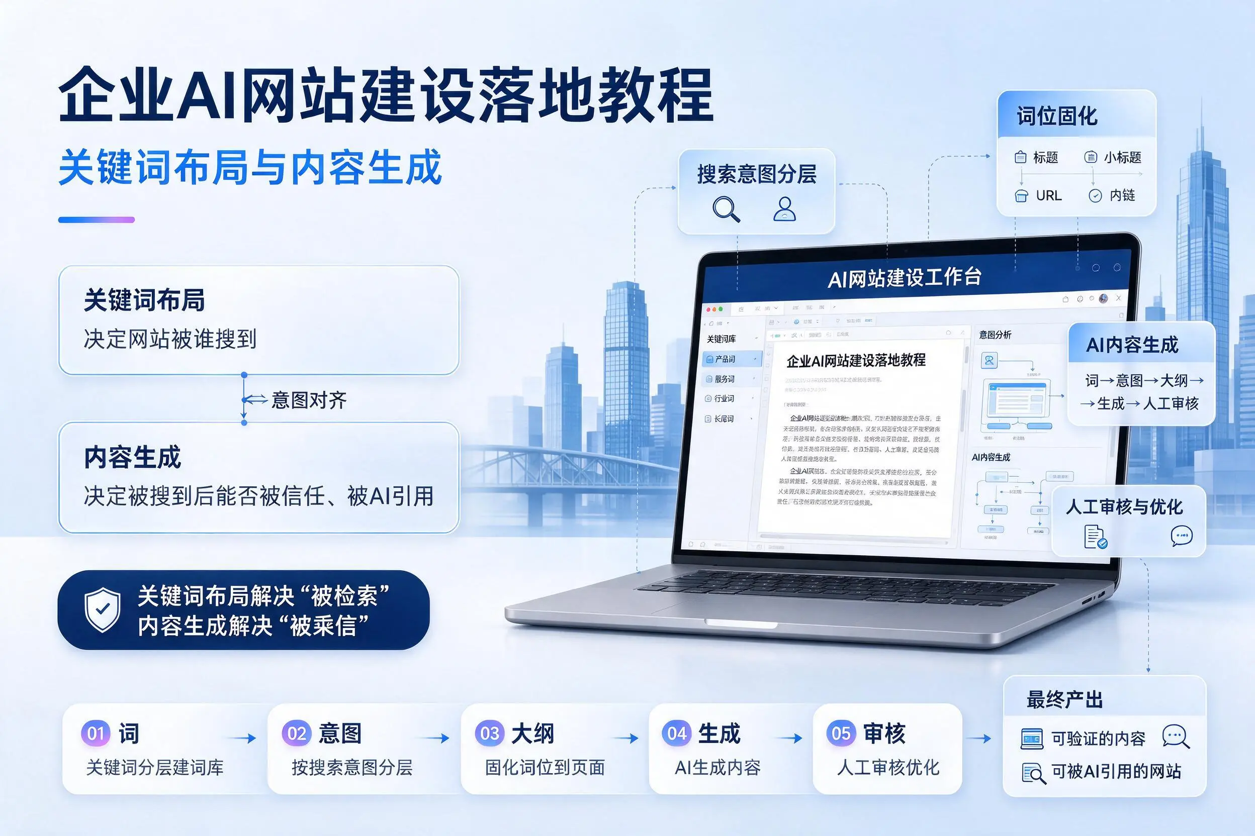 无锡企业AI网站建设落地教程：关键词布局与内容生成